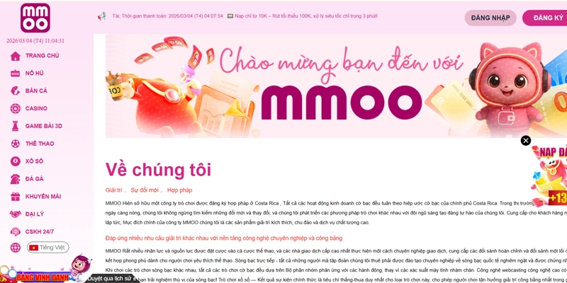 MMOO Goscreen ⭐️ Link Vào MMOO.COM Nổ Hũ【2026】✔️ MM OO Link +88K 14 MMOO hoạt động uy tín chất lượng từ năm 2020