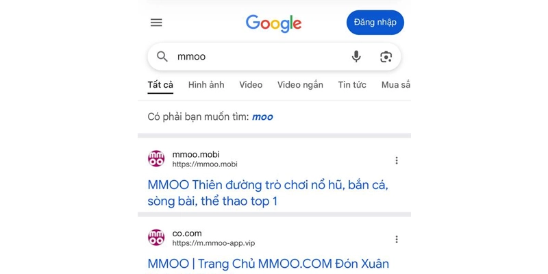 Tải App MMOO - Tổng Hợp Thông Tin Ứng Dụng Di Động 2026 8 Tìm từ khóa MMOO và chọn website chính thức
