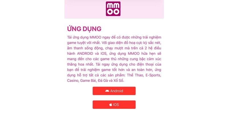 Tải App MMOO - Tổng Hợp Thông Tin Ứng Dụng Di Động 2026 9 Vào mục tải app và ấn biểu tượng IOS để download